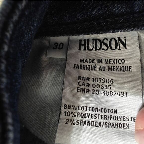 HUDSON DISTRESSED SLIM BLUE JEANS SIZE 30 - Picture 8 of 8